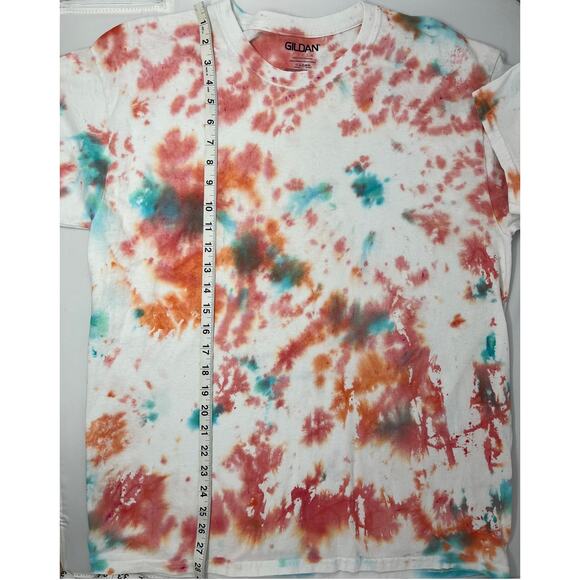 Gildan Tie Dyed Tshirt Men's Size L Pre-Owned in good condition - Picture 3 of 6